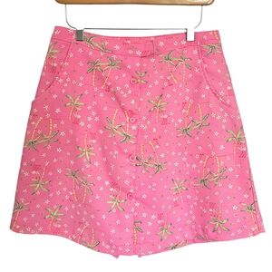 Allyson Whitmore AW Golf pink tropical print skort‎